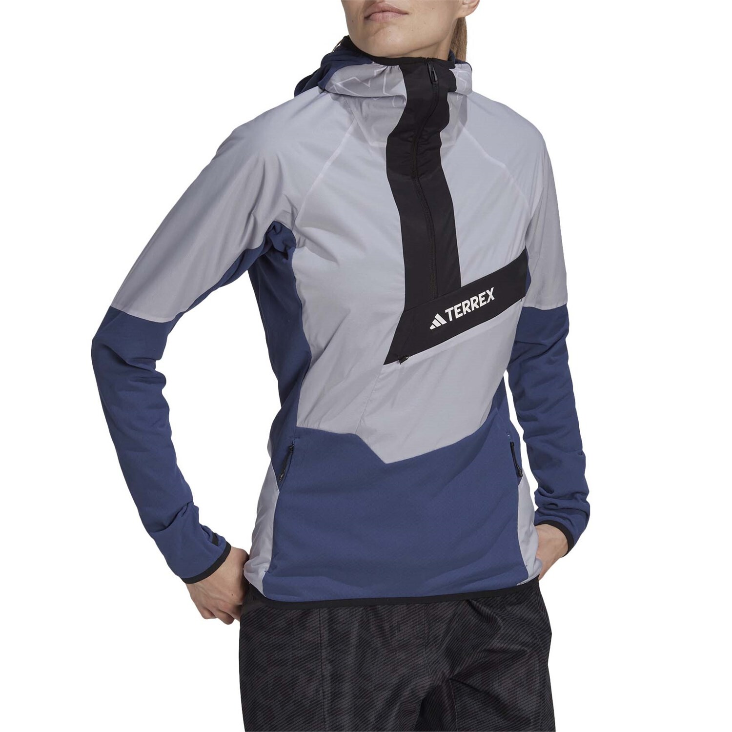 

Куртка Adidas Techrock Ultralight Half Zip Hooded, цвет Wonder Steel