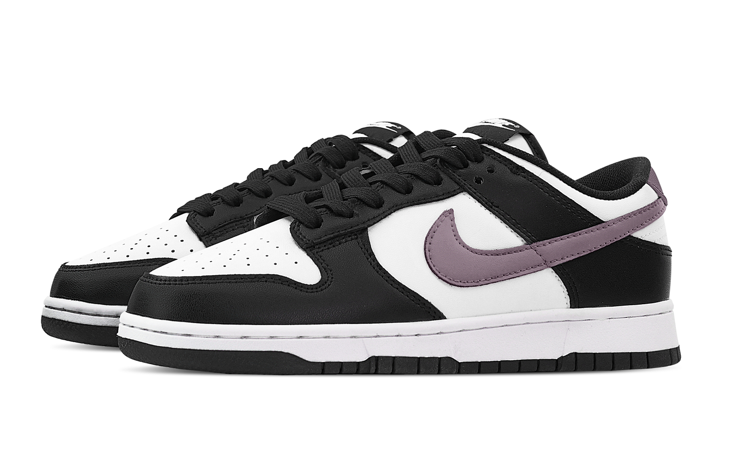 Nike Dunk Taro Puree Mochi устойчивые к истиранию низкие скейтбордские кроссовки унисекс черный белый фиолетовый, цвет Black White Purple — фото 3