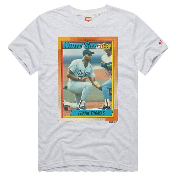

Футболка Unisex Frank Thomas Chicago White Sox 1990 Topps Baseball Rookie Tri-Blend Homage
