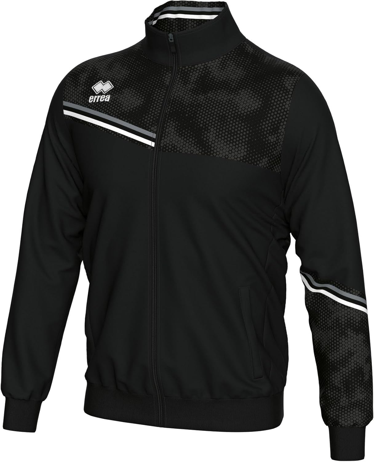 

Мужская толстовка ERREA (ERICK) на молнии, с карманами и антистатическими свойствами , белый/черный/угольный