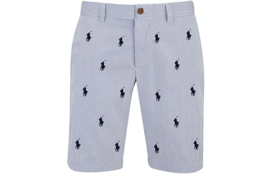 Шорты из хлопка в полоску Polo Ralph Lauren, Blue