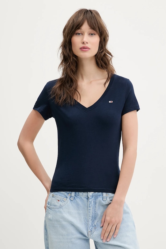 

Хлопковая футболка 2 шт Tommy Jeans, темно-синий