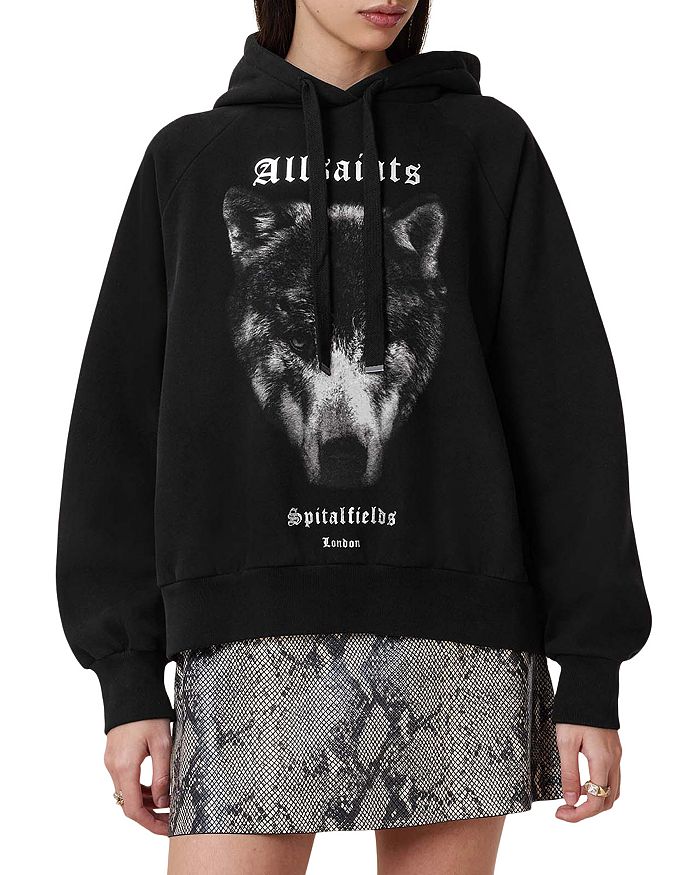 

Толстовка с капюшоном Dawn Talon Graphic ALLSAINTS, черный