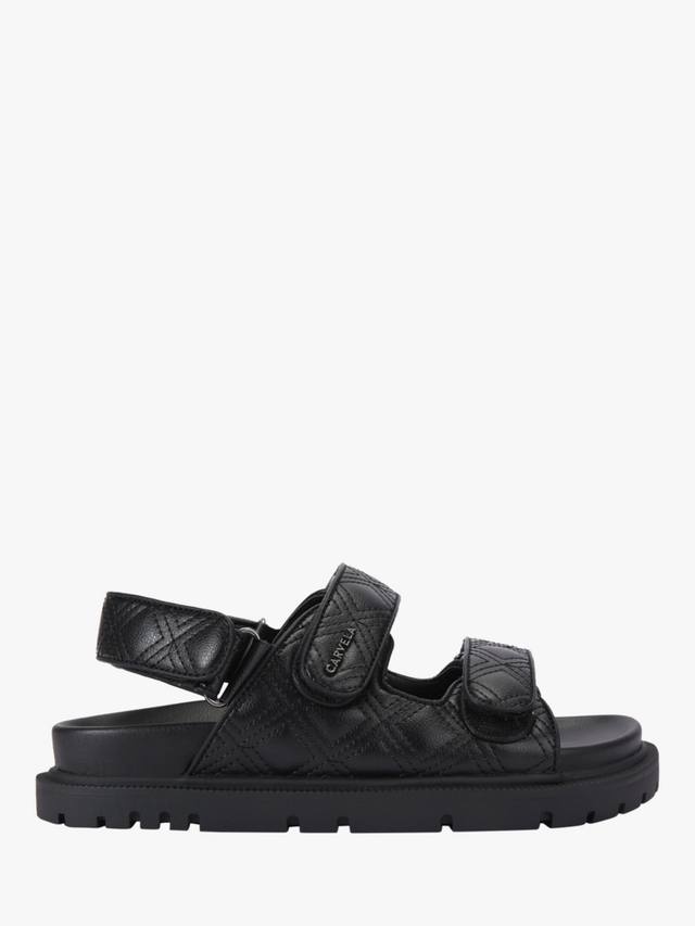 Розовые стёганые сандалии Carvela, Black