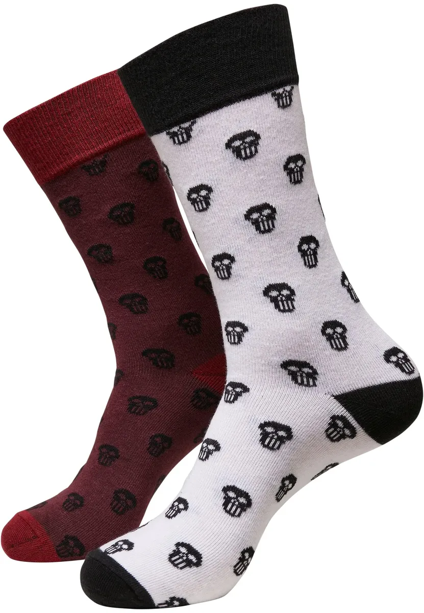 

Базовые носки URBAN CLASSICS " Urban Classics Unisex Skull Allover 2-Pack" (1 пара), бордовый