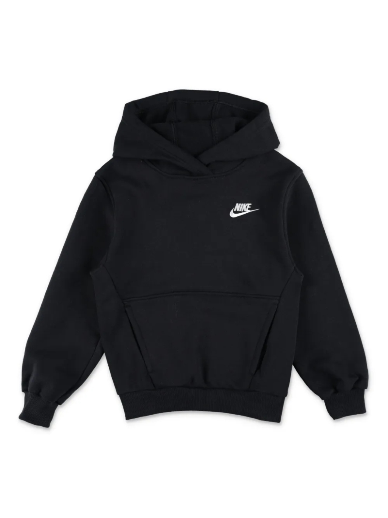 

Толстовка с капюшоном и вышитым логотипом Nike Kids, черный