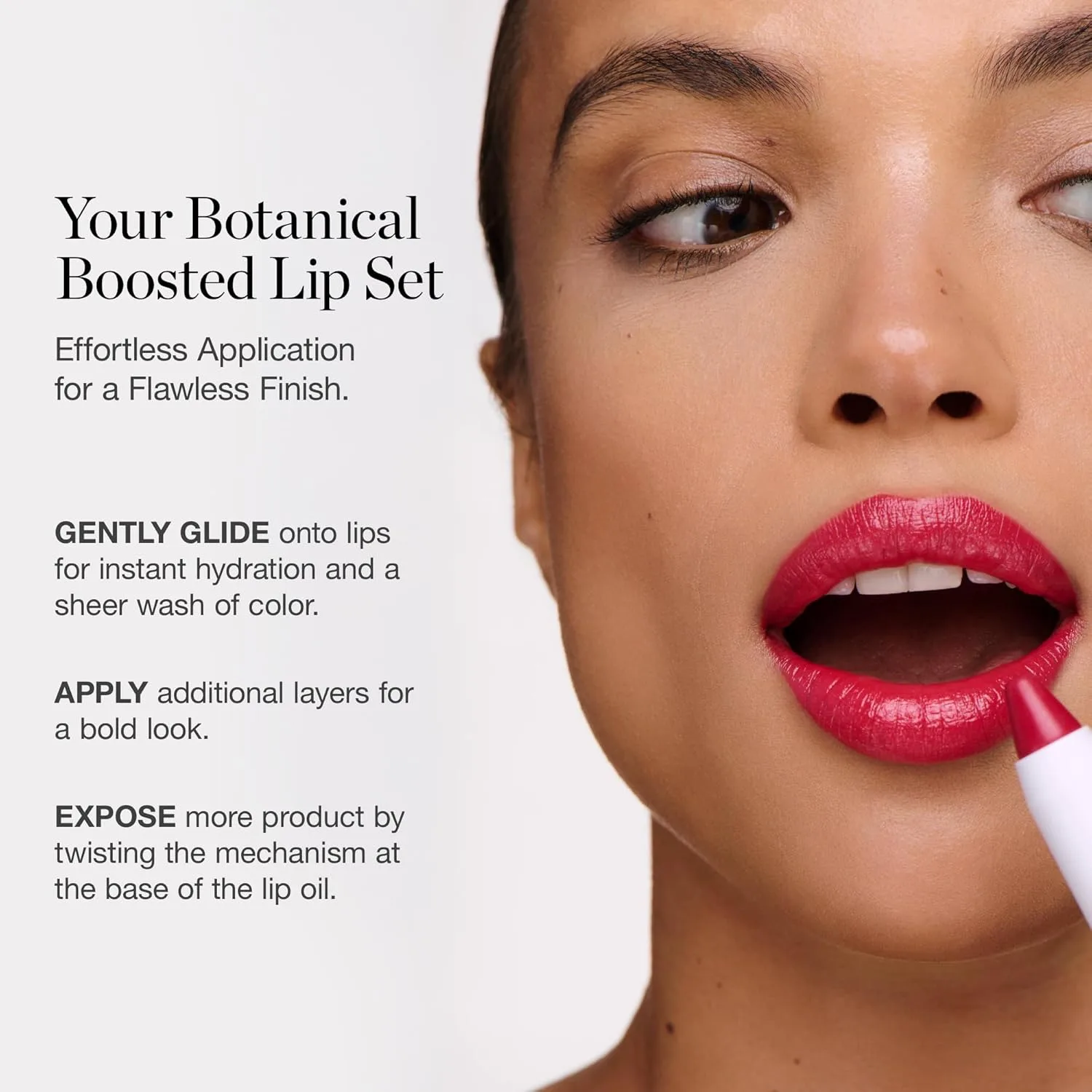 Ogee Tinted Sculpted Lip Oil - Blossom набор из 4 штук - с 100% органическим кокосовым маслом, маслом жожоба и витамином E - бальзам, цвет и уход для губ, Blossom - Nude Gift Set — фото 3