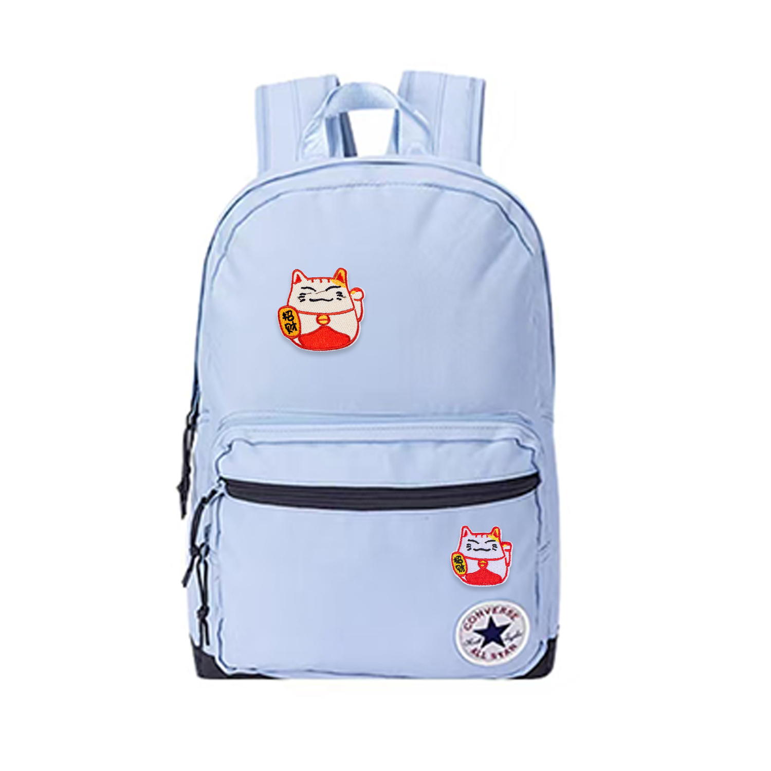 

Converse Средний рюкзак из полиэстера для женщин Light Haze Blue, Lucky Cat