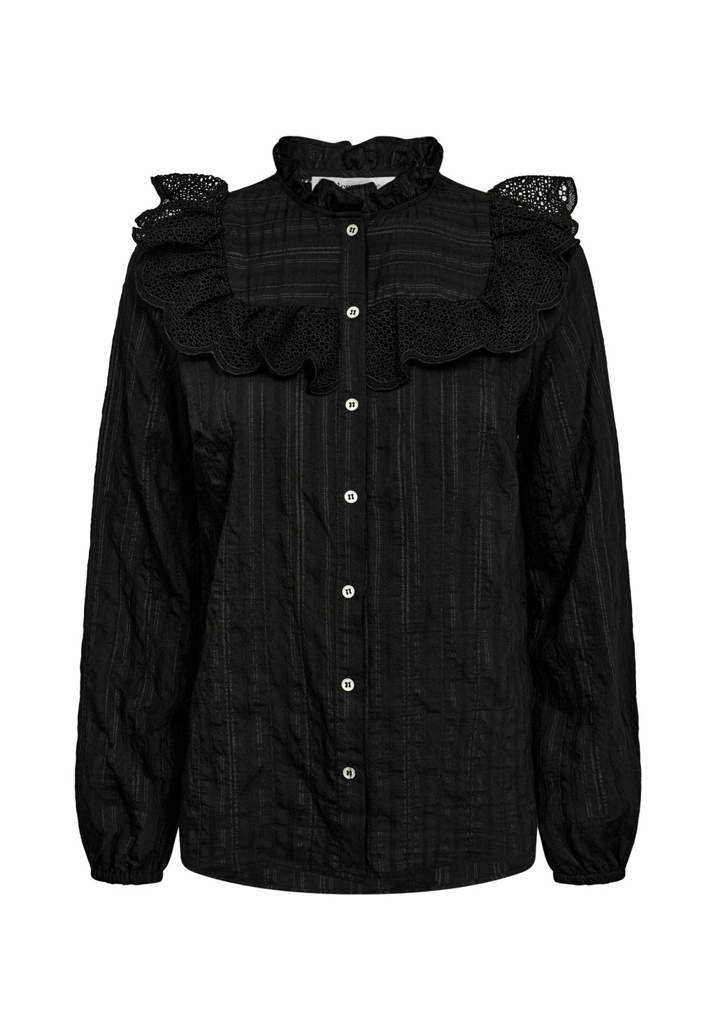 

Блузка на пуговицах TUNECC FRILL SHIRT Co'couture, черный
