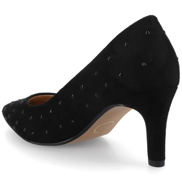 Туфли Scylee на шпильке с заостренным носком и высоким каблуком Journee, цвет black stud — фото 4