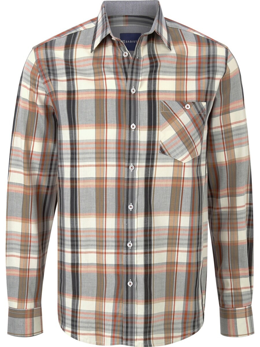 

Рубашка BABISTA Regular fit Button Up Tonivero, цвет Grey/Orange