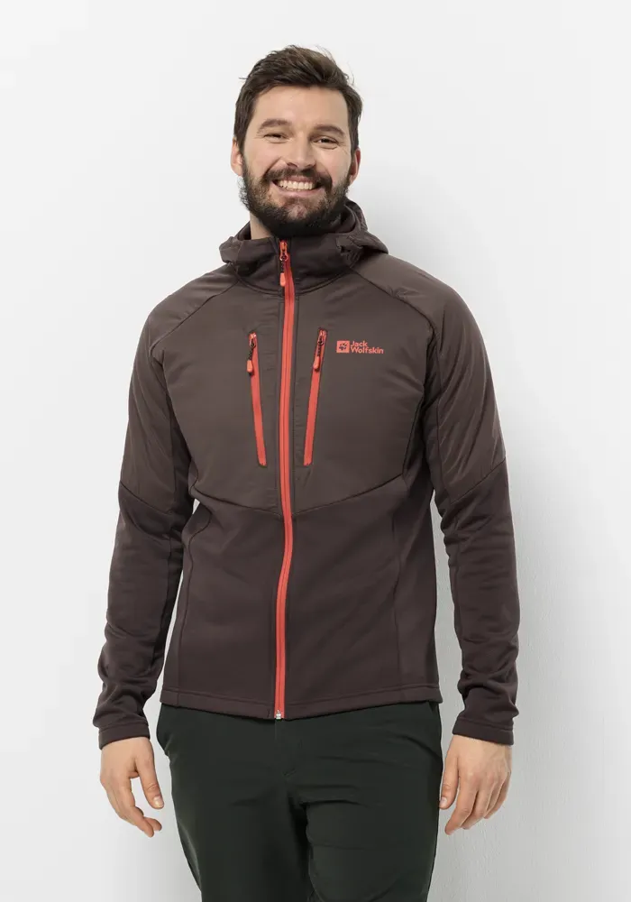 

Флисовая куртка Jack Wolfskin с капюшоном "ALPGRAT PRO INS FZ M", с капюшоном, цвет Red-Earth