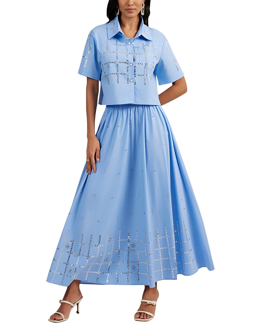 

Комплект из 2 предметов: рубашка и юбка ELAINE, синий