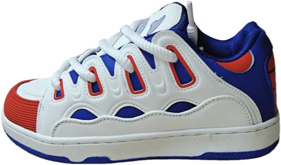 

Мужские кроссовки с нескользящей подошвой с цветными вставками, шнуровкой и стильной подошвой с эффектом памяти Lexamen, A Style a