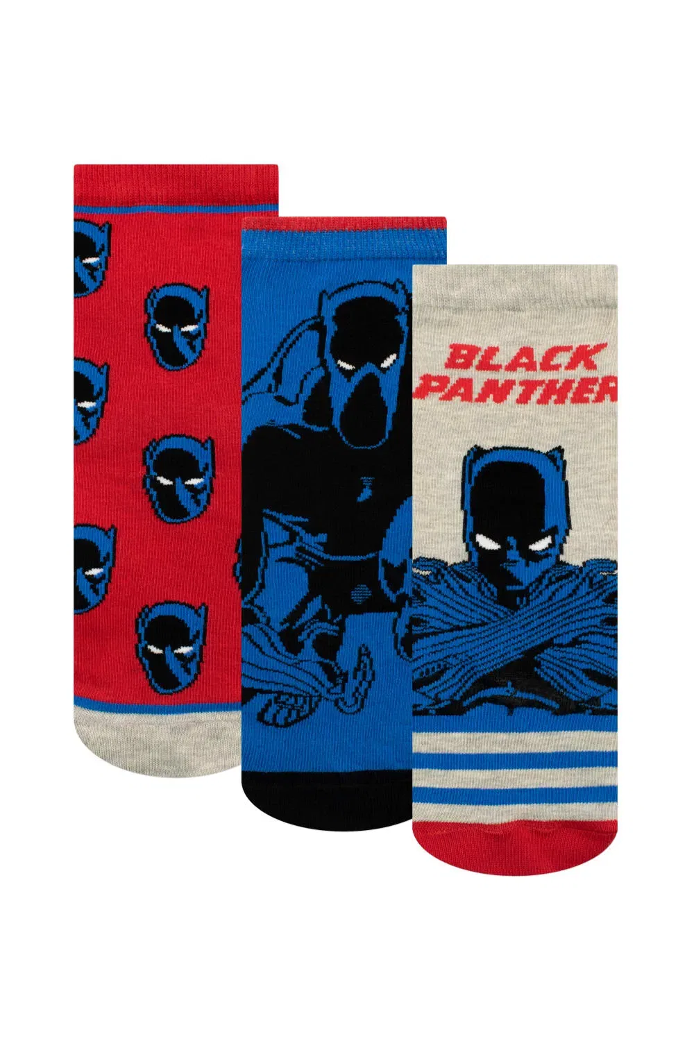 Носки черный Panther 3 пары Marvel, черный