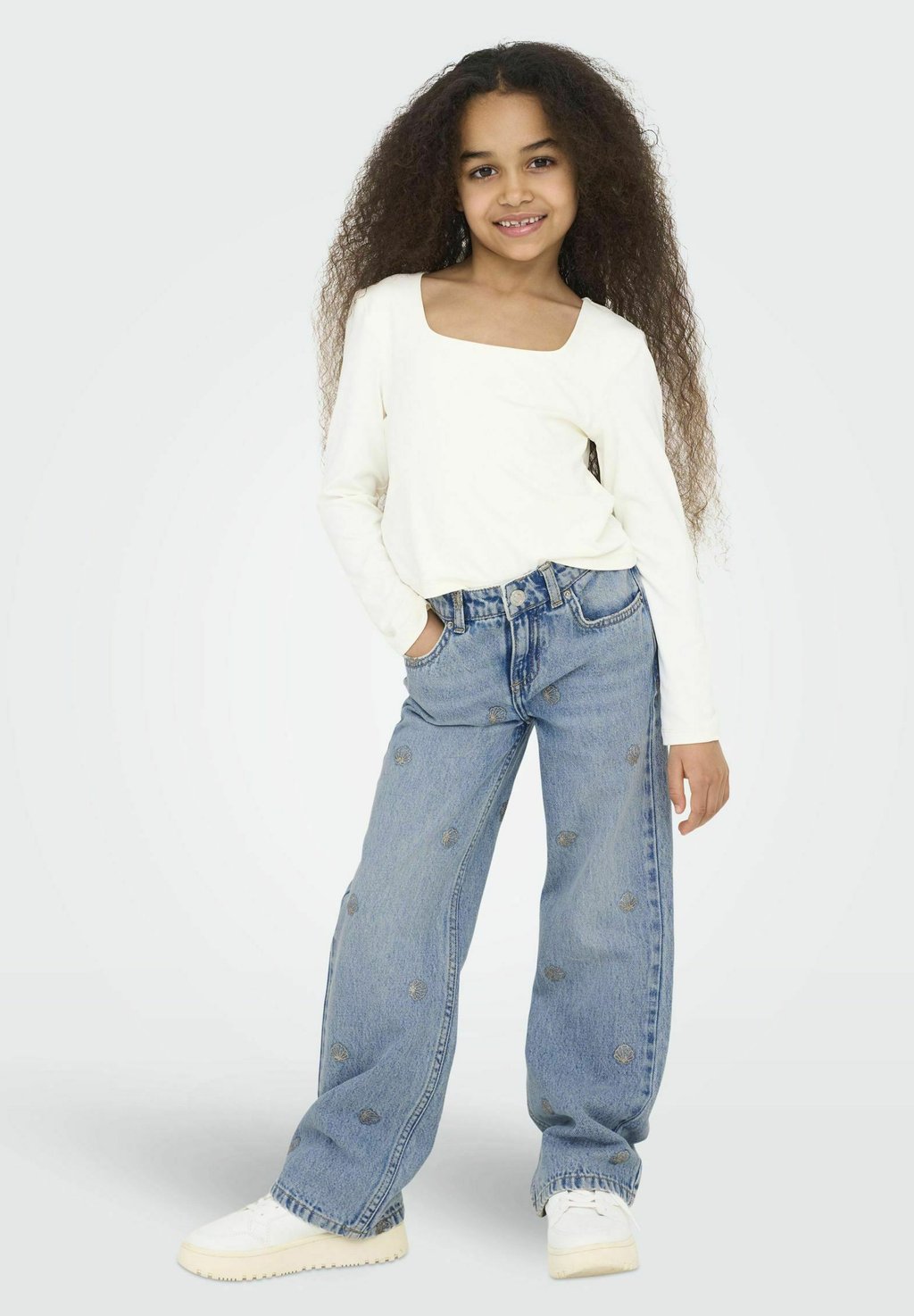 

Мешковатые джинсы MIT WEITEM KOGJUICY SCHNITT ONLY GIRLS, цвет Light Blue Denim