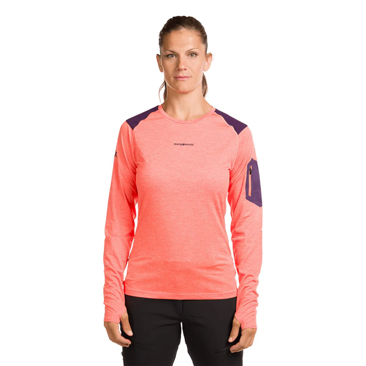 

Женская футболка Trx2 Wm Pro Long Trangoworld, коралловый