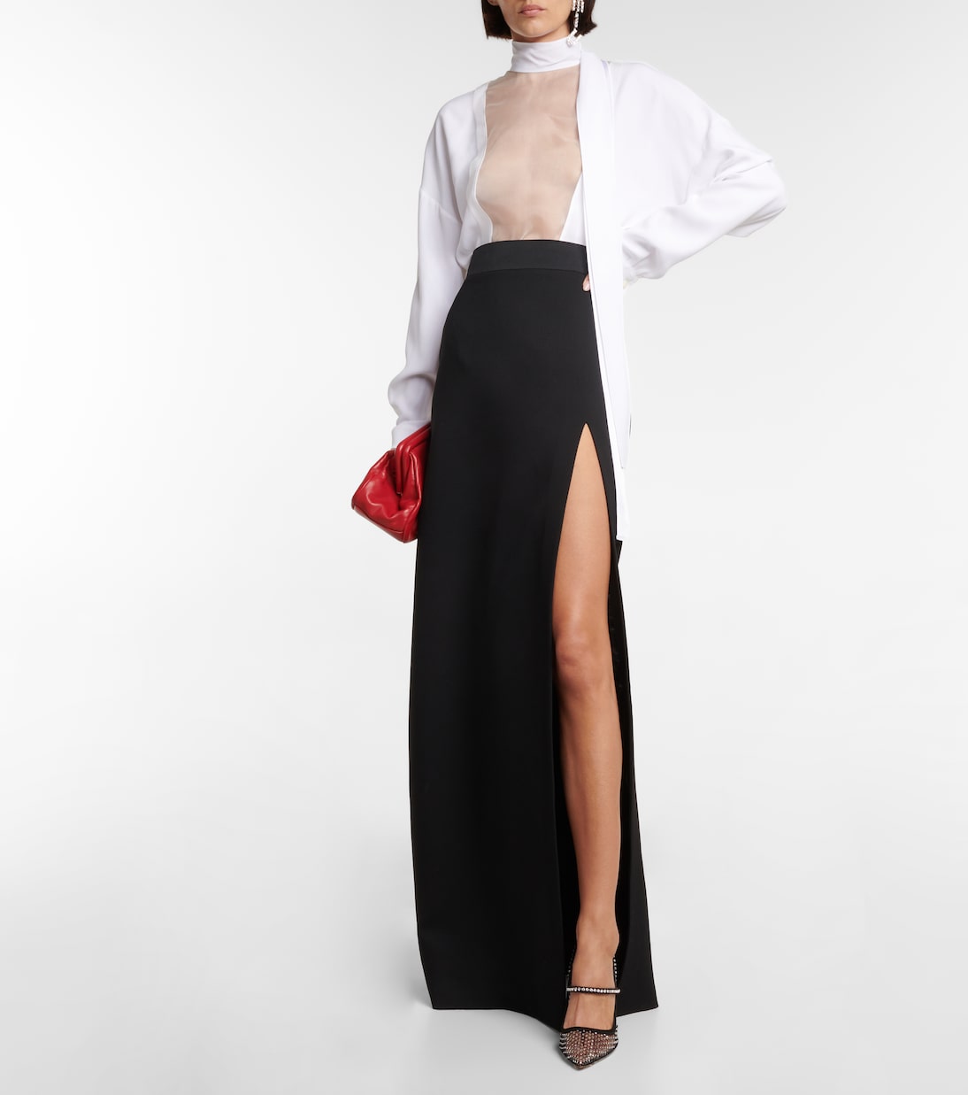 Туфли-лодочки из сетки, украшенные кристаллами Miu Miu, Nero — фото 2