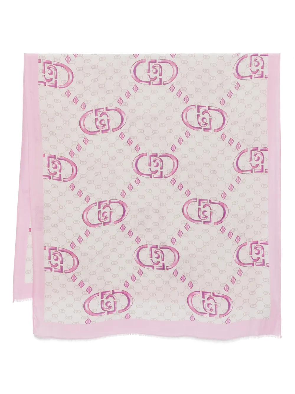 

Шарф с логотипом LIU JO, розовый