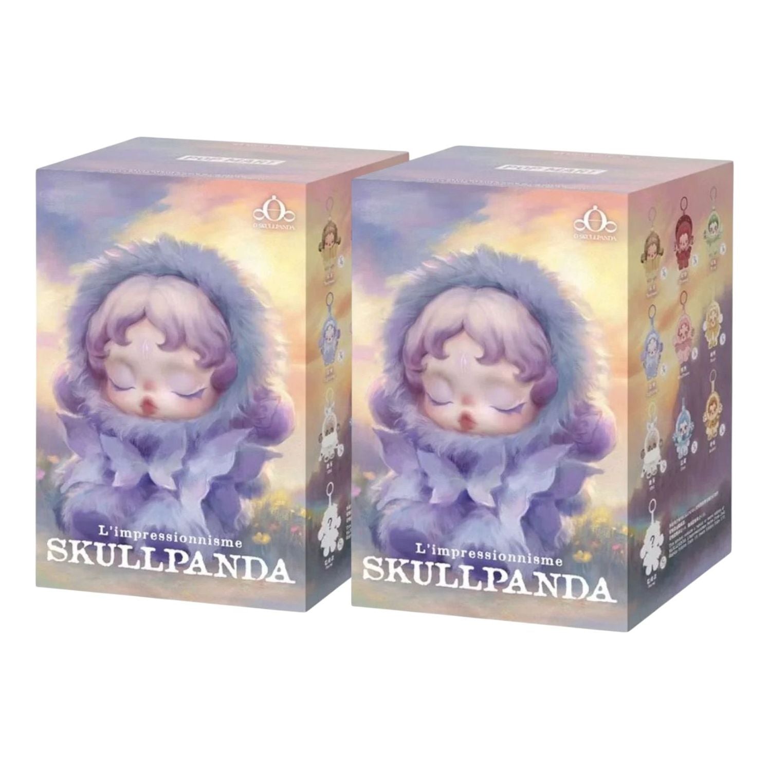 

Запечатанный футляр для плюшевой куклы Pop Mart Skullpanda L'impressionnisme (2 глухие коробки)