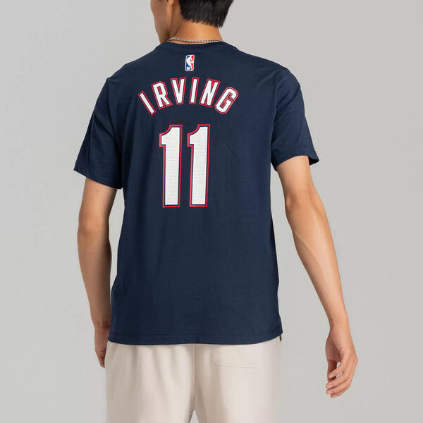 Футболка Nike NBA Brooklyn Nets Durant No. 7 T-Shirt 'Navy White Red', мультиколор — фото 4