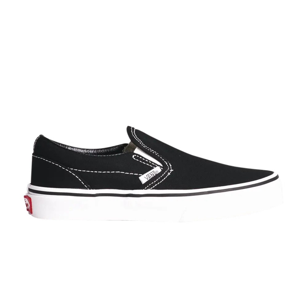 Слипоны детские Vans, черный/белый