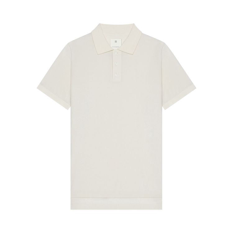 

Поло Givenchy Short-Sleeve Polo Shirt Ivory, белый