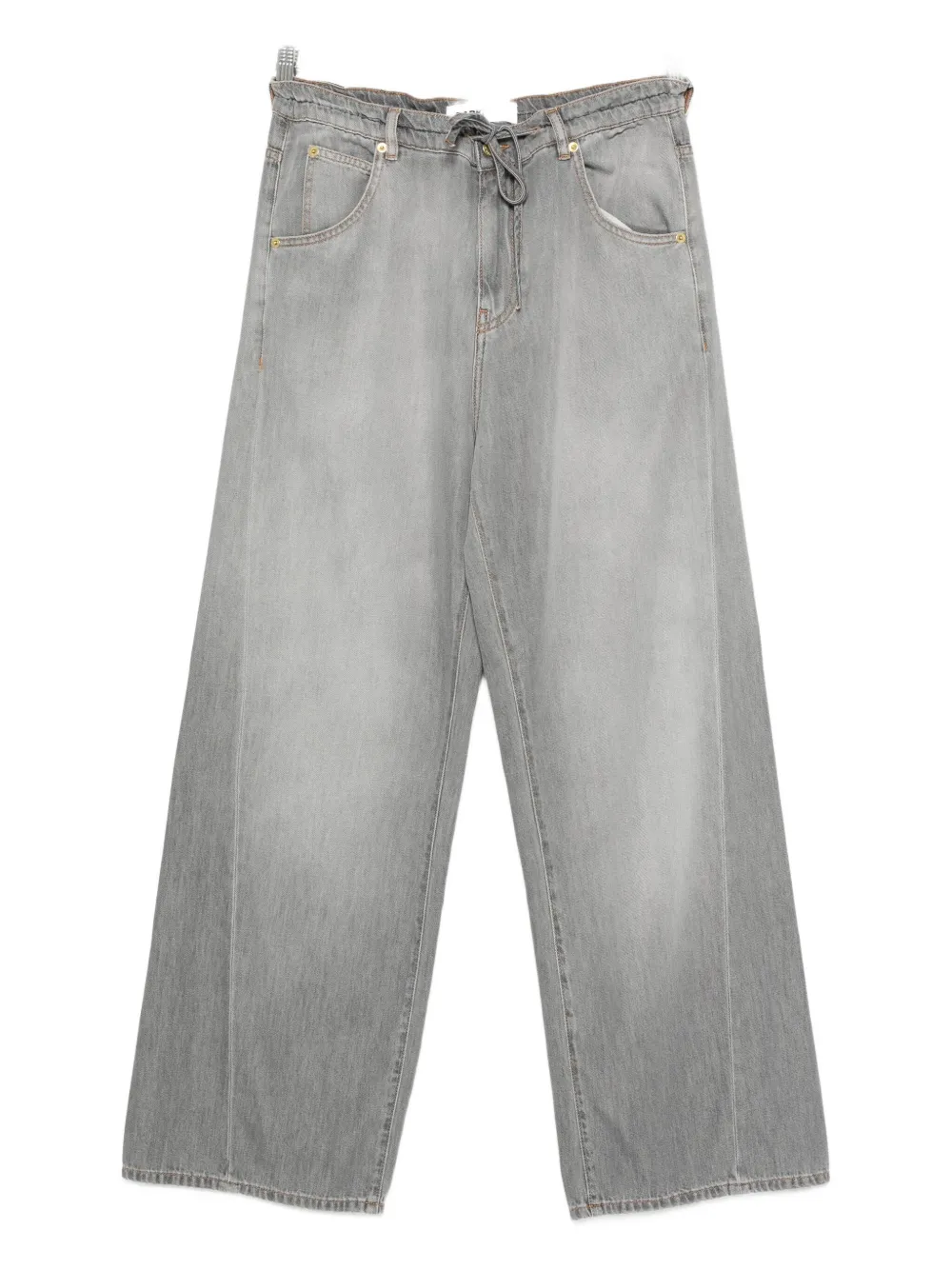 

Джинсы с широкими штанинами и завязкой на талии DARKPARK, серый