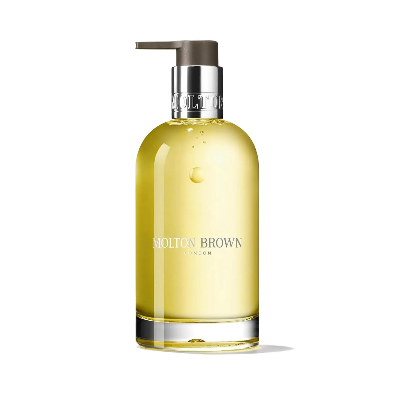 Жидкое мыло для рук Molton Brown Orange & Bergamot Fine Liquid Hand Wash в стеклянной бутылке - Роскошное мыло для рук, 6,76 жидких унций., Clear