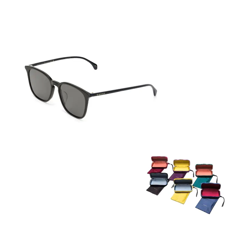 

GUCCI Легкие ацетатные квадратные солнцезащитные очки Men's Black