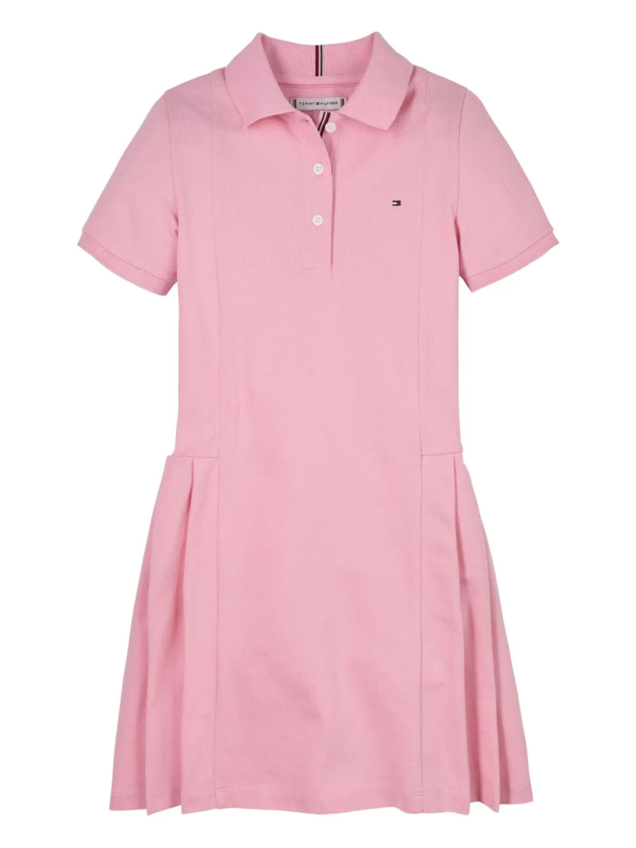 

Tommy Hilfiger Junior плиссированное платье-поло, розовый