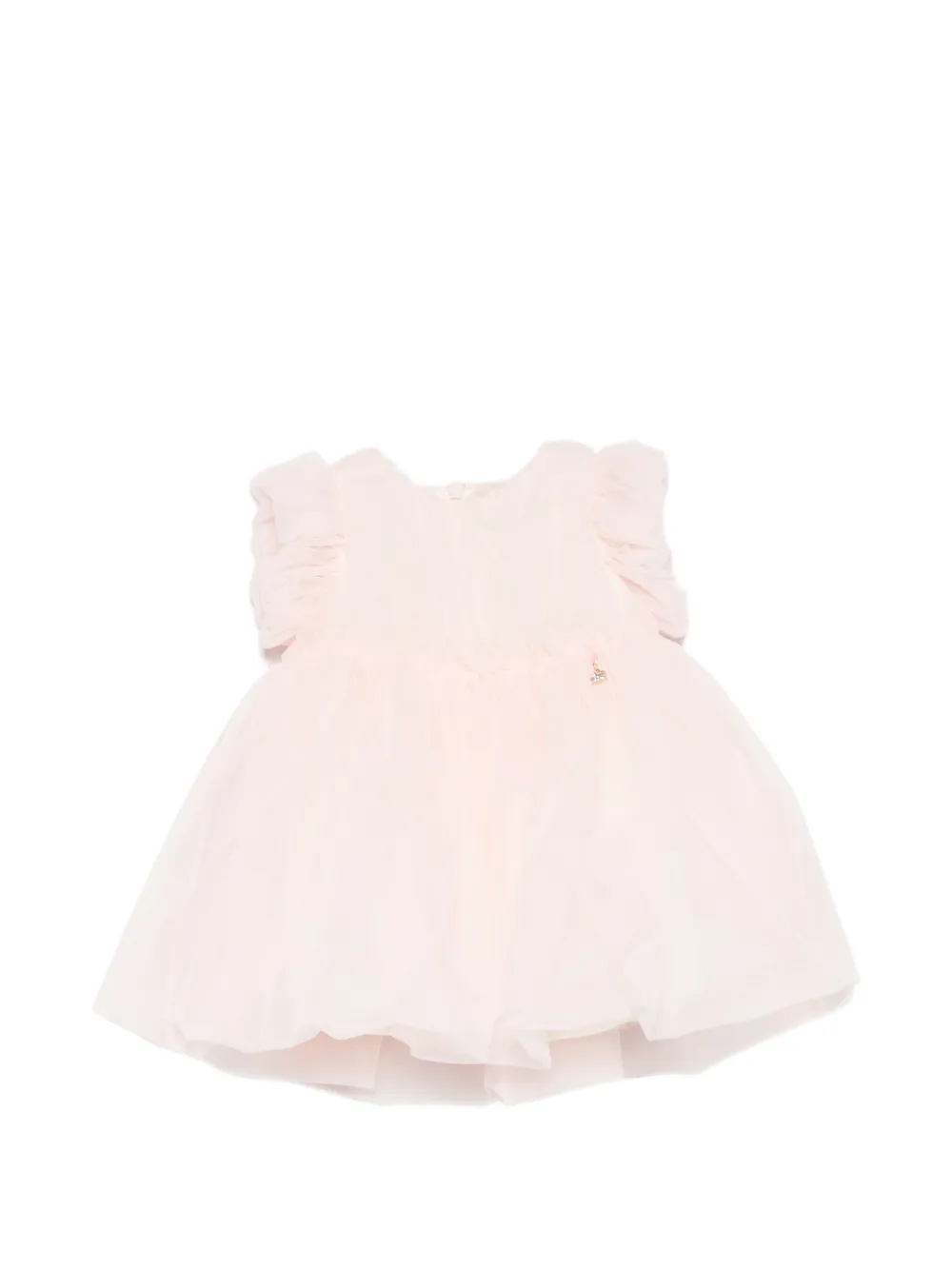 

Платье для вечеринки с рукавами с оборками Elisabetta Franchi La Mia Bambina, розовый