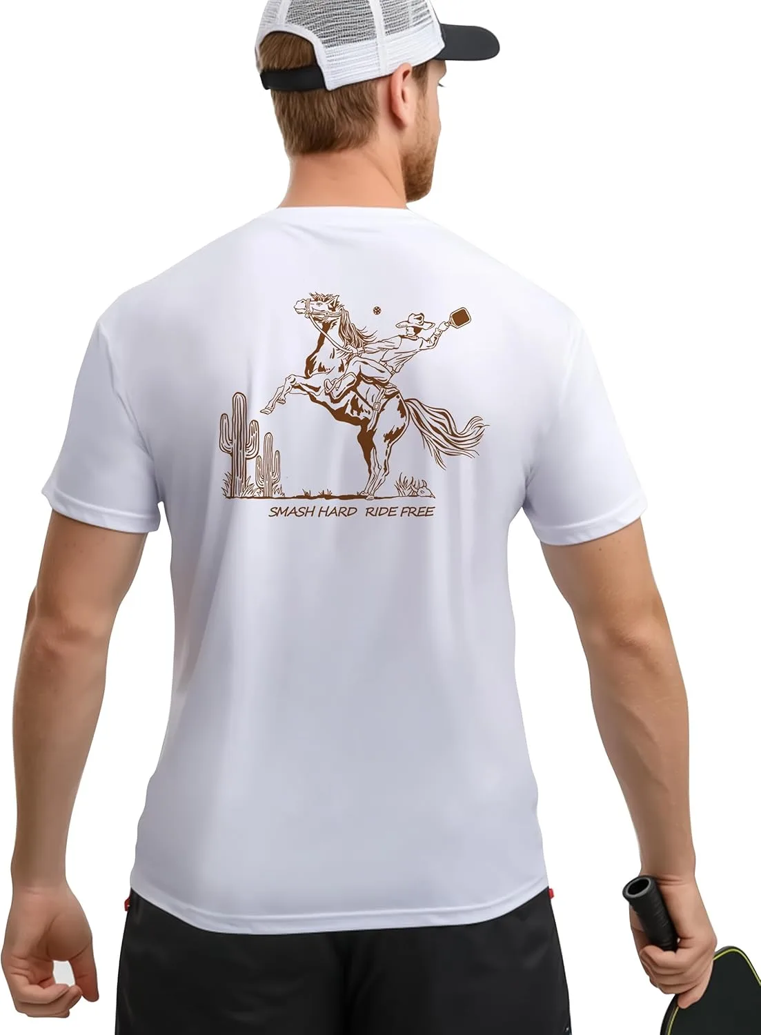 

Футболка для пиклбола мужская UPF 50+ Quick Dry Fjalljós