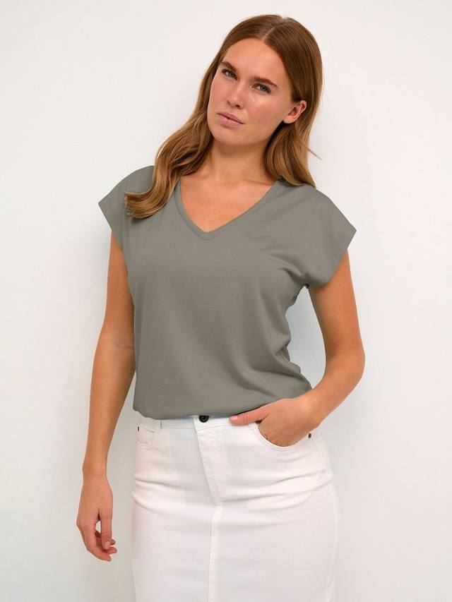 

Футболка Lise с V-образным вырезом KAFFE, Vetiver