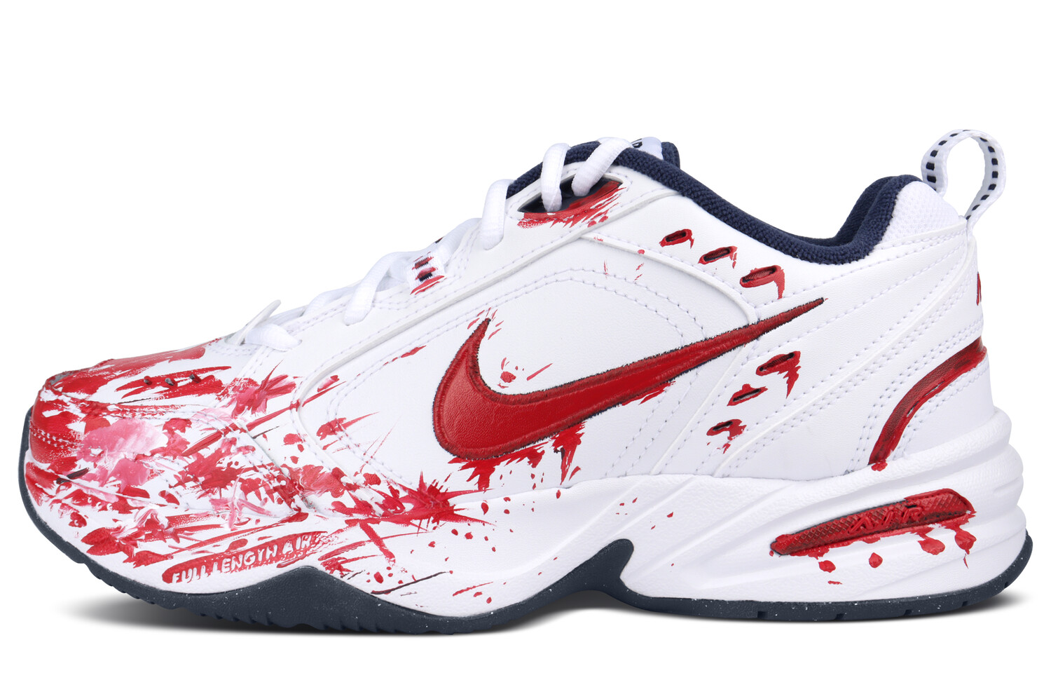 

Кроссовки Nike Air Monarch 4 Chunky Sneakers Unisex Low-top Red, белый