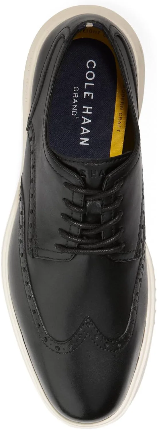 Мужские оксфорды Cole Haan Great Jones с крыльями, черный/слоновая кость — фото 4