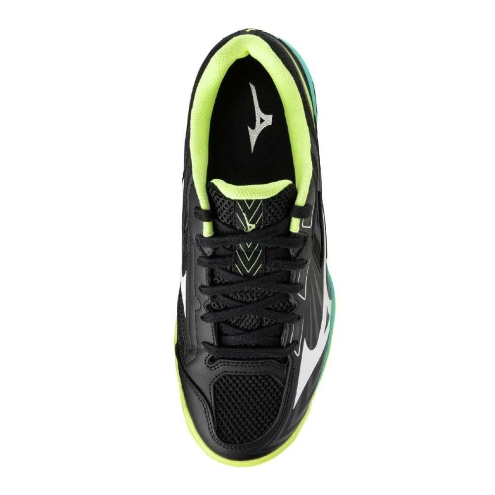 Кроссовки для настольного тенниса «WAVE KAISERBURG 8» от Mizuno, Black X White X Lime — фото 2