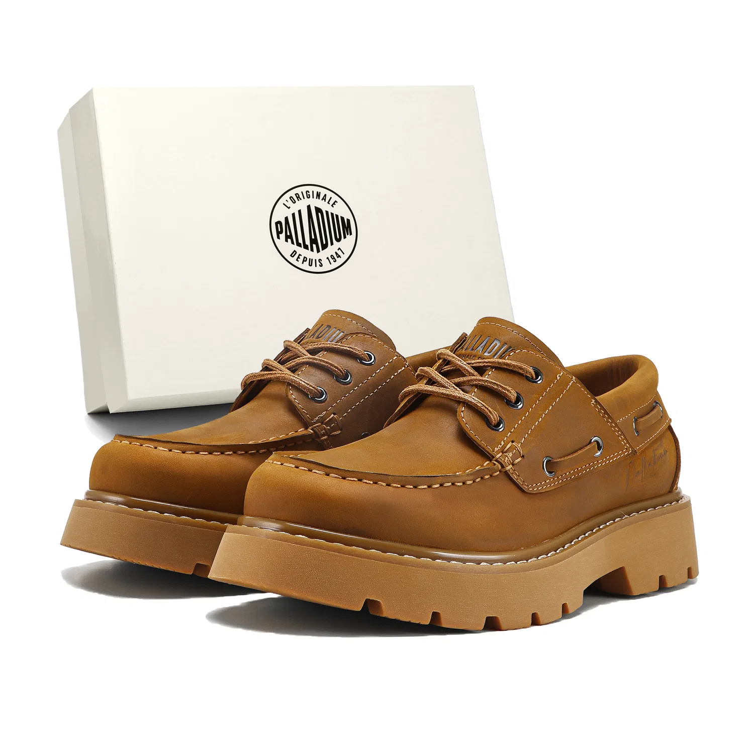 Лоферы мужские Palladium Yellow Brown