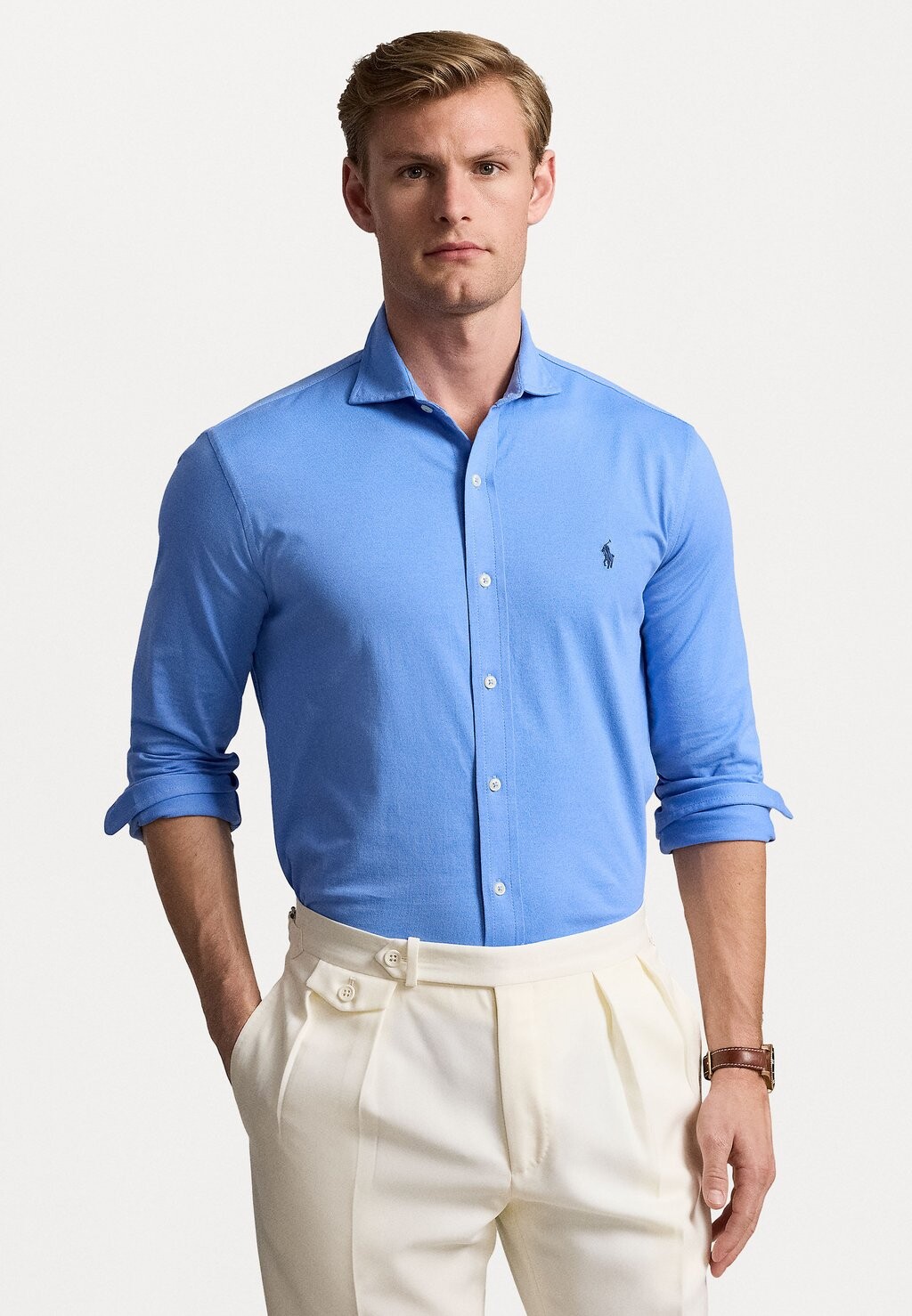 

Рубашка JERSEY SHIRT Ralph Lauren, синий