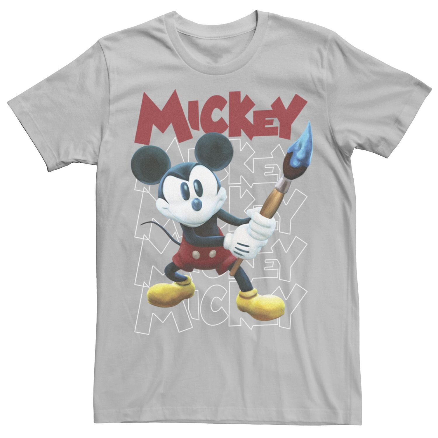 

Мужская футболка Disney Epic Mickey Portrait Word Stack Licensed Character