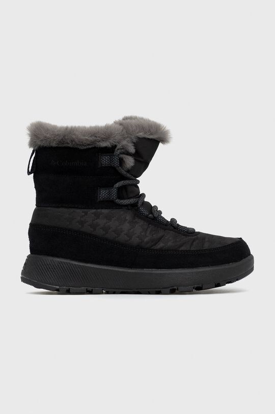 Женские зимние ботинки Columbia SLOPEIDE PEAK LUXE кожаные с мембраной, черный