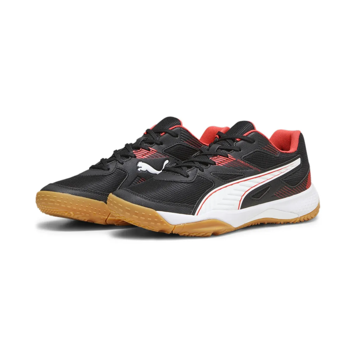 

Кроссовки PUMA "Solarflash II спортивная обувь для дома мужские", цвет Black Fire Orchid White Gum Red