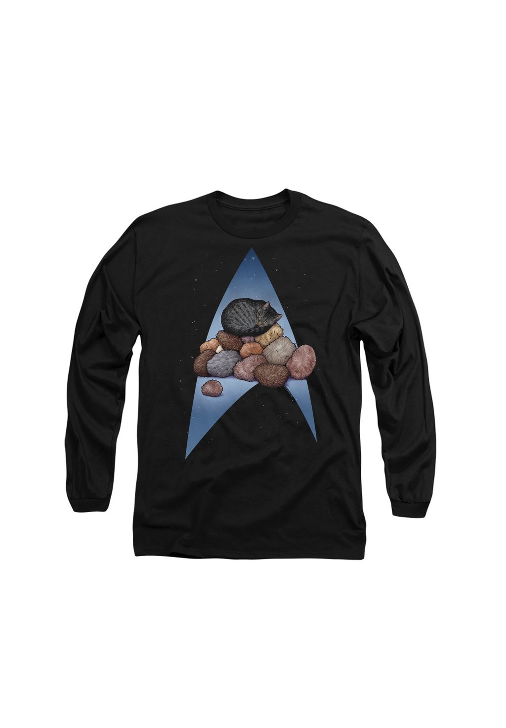 

Топ с длинными рукавами STAR TREK FIVE YEAR NAP Cotton Soul, черный