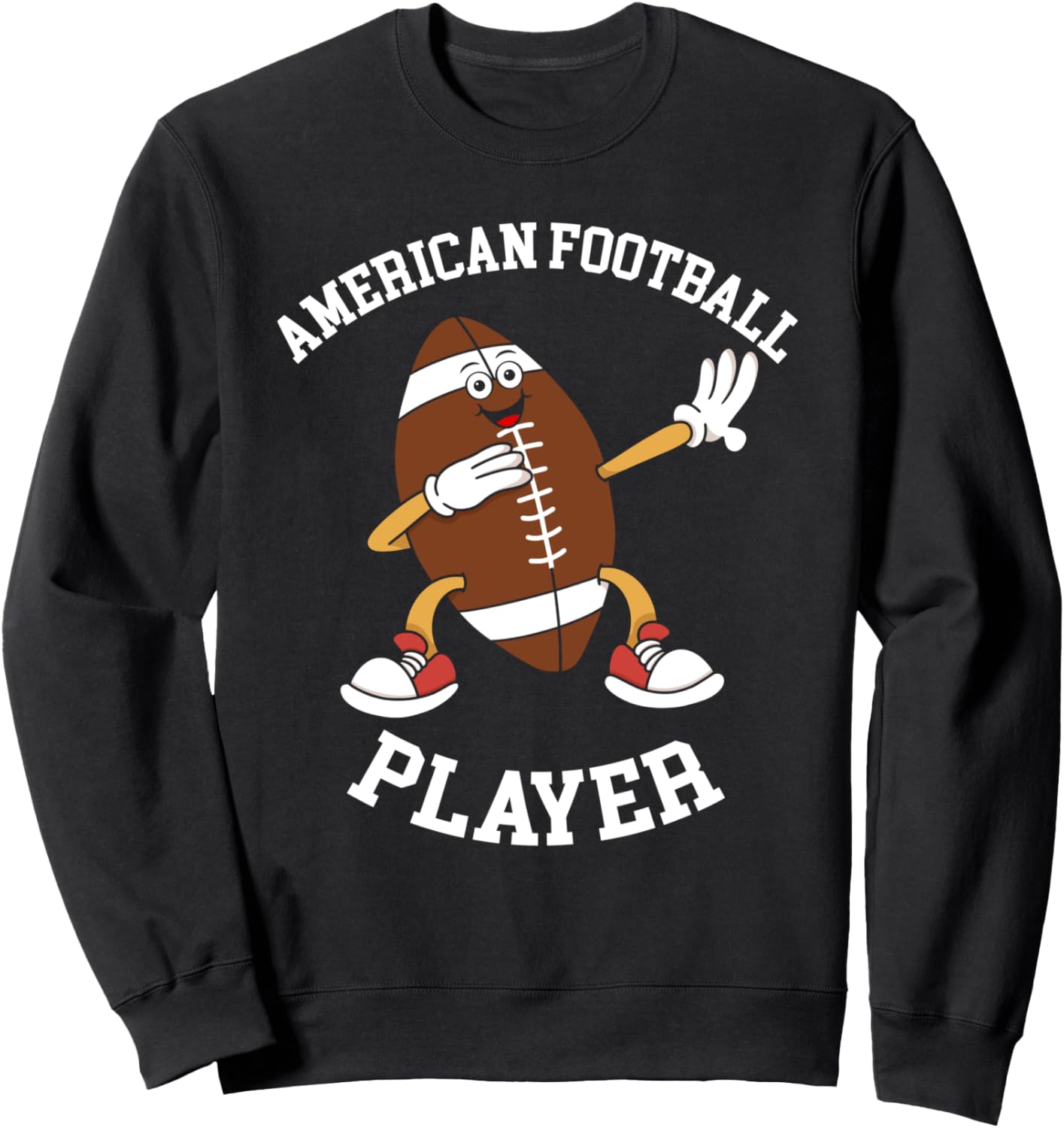

Забавная толстовка с изображением американского футболиста Funny American Football Designs, черный