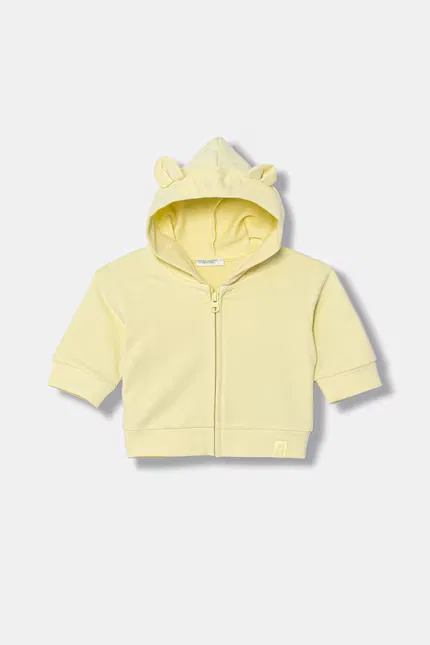 Кофта детская на молнии United Colors of Benetton, желтый