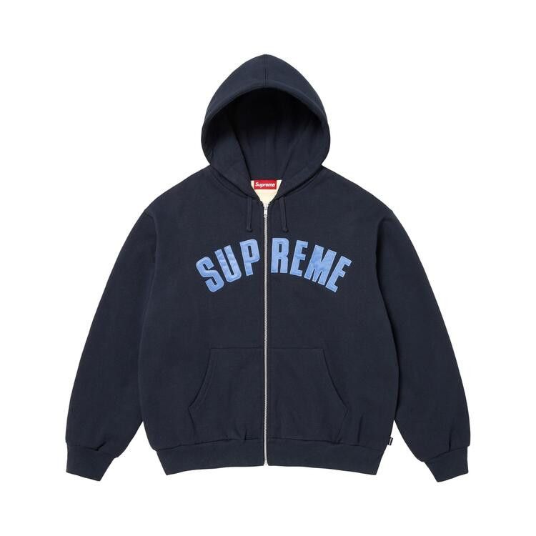 

Толстовка Supreme Arc Thermal Lined Zip Up Hooded Sweatshirt 'Navy'