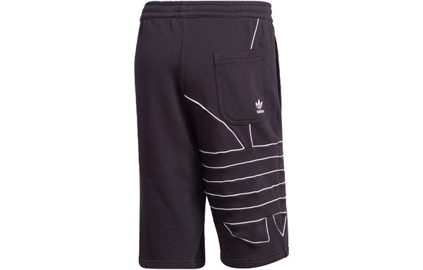 Шорты originals mens logo print sports shorts black Adidas, черный — фото 2