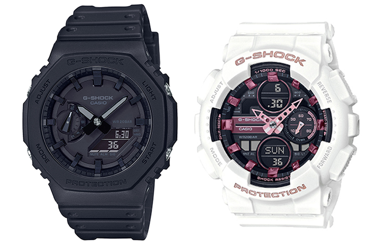 

CASIO Часы Unisex Pair Table Series Black Watch, Black Dial+White Strap (Matching Pair)