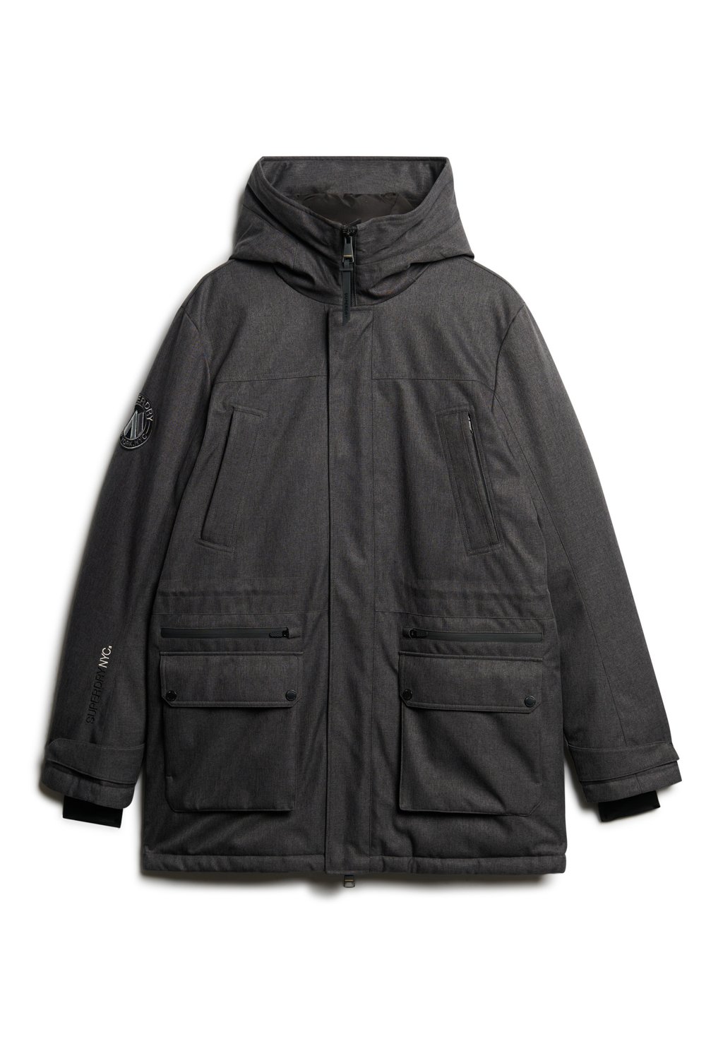 

Зимнее пальто Superdry, темно-серый