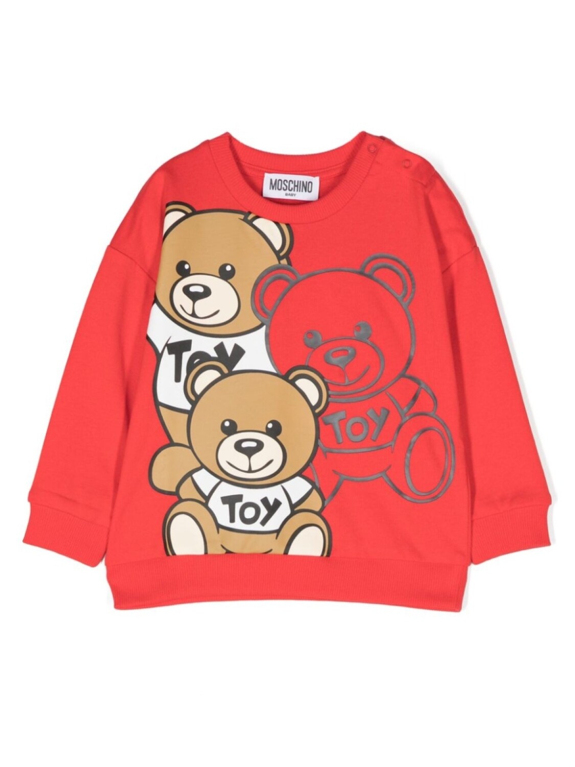 

Moschino Kids толстовка с принтом Teddy Bear, красный